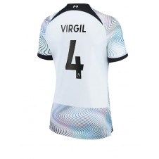 Liverpool Virgil van Dijk #4 Bortatröja Dam 2022-23 Korta ärmar